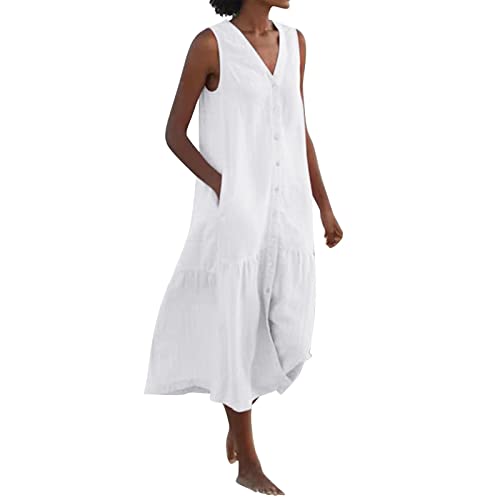 Sommerkleid Damen, Sommerkleid Damen Leicht Wickelkleider A Linie Enge Kleider Mini Dress 20Er Jahre Damen Frauen Sommer...